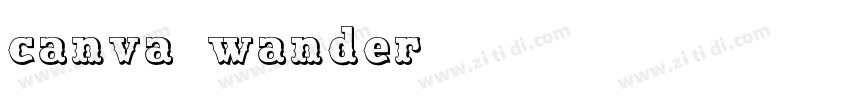 canva wander字体转换